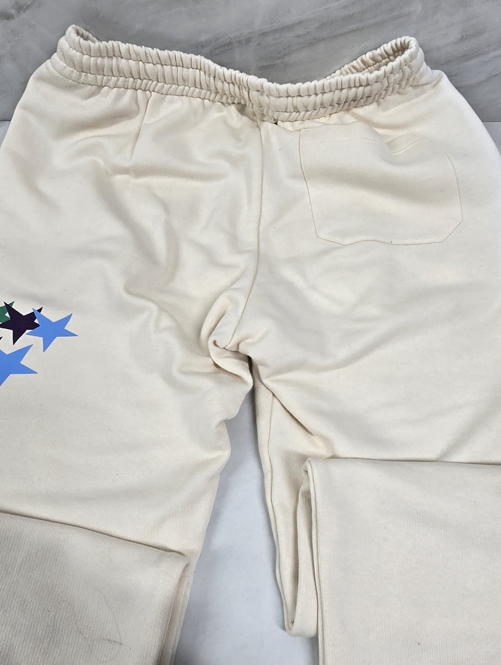Gucci Cream Joggers with Multicolor Star Motif - Picture 9 of 11